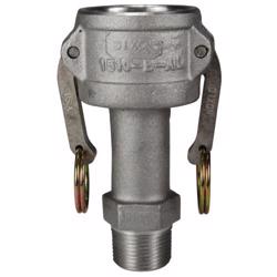2030-B-AL Cam & Groove Reducing Type B Coupler x Male NPT 2030-B-AL Aluminum Type B Jump Size Couplers